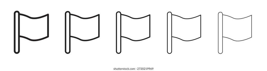 Diseño del icono de la bandera, logotipo, App, interfaz de usuario. Ilustración vectorial, EPS