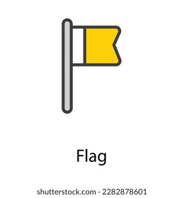 Flag icon design stock illustration - Shutterstock ID 2282878601