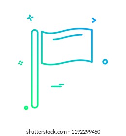 Flag icon design vector