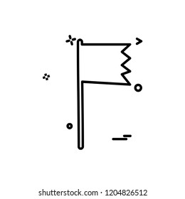 Flag icon design vector