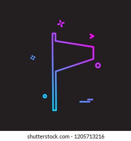 Flag icon design vector