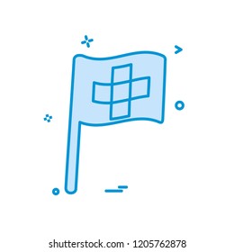 Flag icon design vector