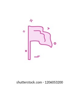 Flag icon design vector