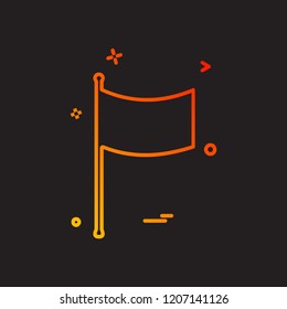 Flag icon design vector