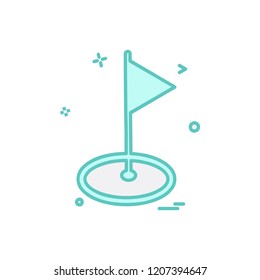 Flag icon design vector