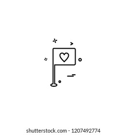 Flag icon design vector 