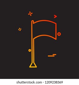 Flag icon design vector