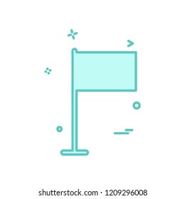 Flag icon design vector