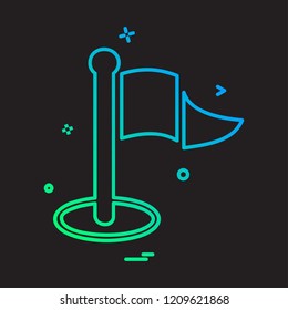 Flag icon design vector 