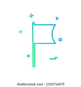 Flag icon design vector