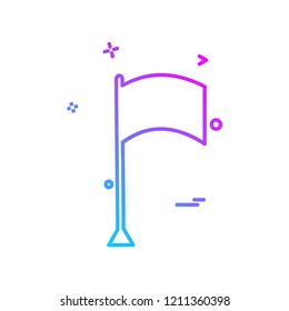 Flag icon design vector