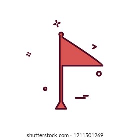 Flag icon design vector