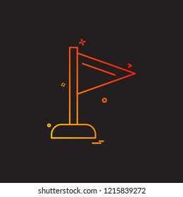 Flag icon design vector 