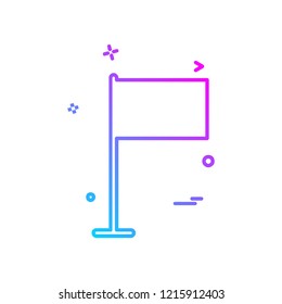 Flag icon design vector