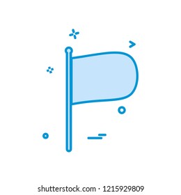Flag icon design vector