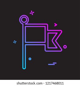 Flag icon design vector 