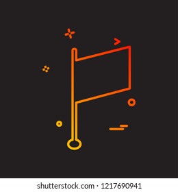 Flag icon design vector