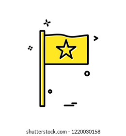 Flag icon design vector