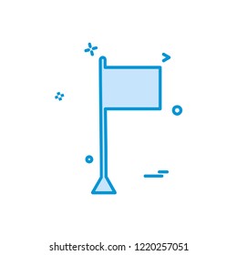 Flag icon design vector