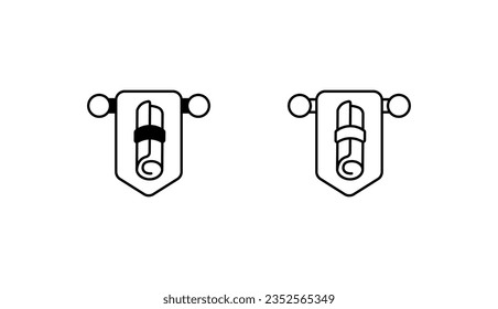 Flag icon design with white background stock illustration