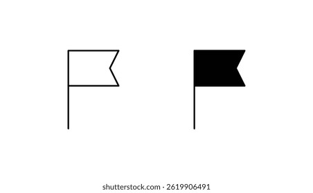Flag icon design with white background stock illustration