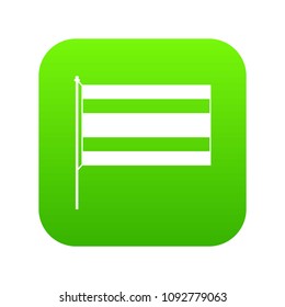 Flag icon digital green for any design isolated on white vector illustration