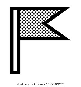 Flag Icon with Dots Style