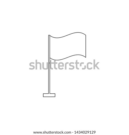 flag icon. Element of web for mobile concept and web apps icon. Outline, thin line icon for website design and development, app development
