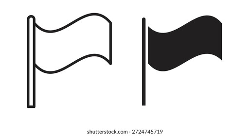 Ícone do sinalizador. sinal plano preenchido para conceito móvel e web design