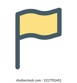 Flag icon - filled outline style