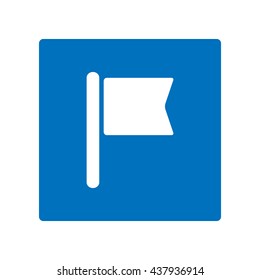 Flag Icon, flat design style