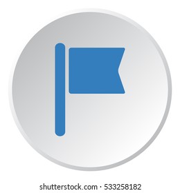 Flag Icon, flat design style