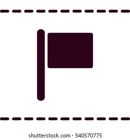 Flag Icon, flat design style