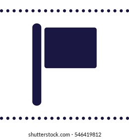 Flag Icon, flat design style