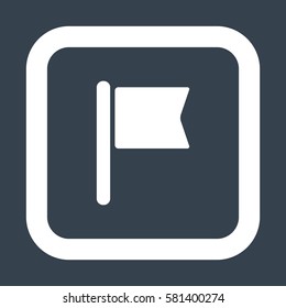 Flag Icon, flat design style