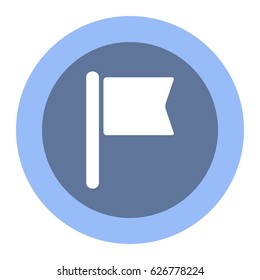 Flag Icon, flat design style