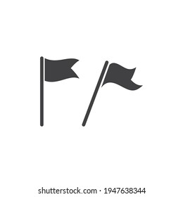 Flag icon flat design vector