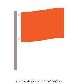 flag icon. flat illustration of flag - vector icon. flag sign symbol
