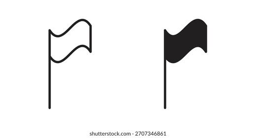 Icono de la bandera. Colección plana y del estilo del movimiento. símbolo simple
