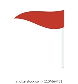 flag icon in flat style isolated vector illustration on white transparent background