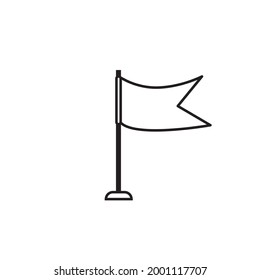 flag icon in flat style, vector illustration