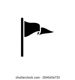 flag  icon of glyph style design vector template