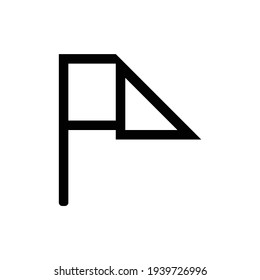 Flaggensymbol für Grafikdesign-Projekte