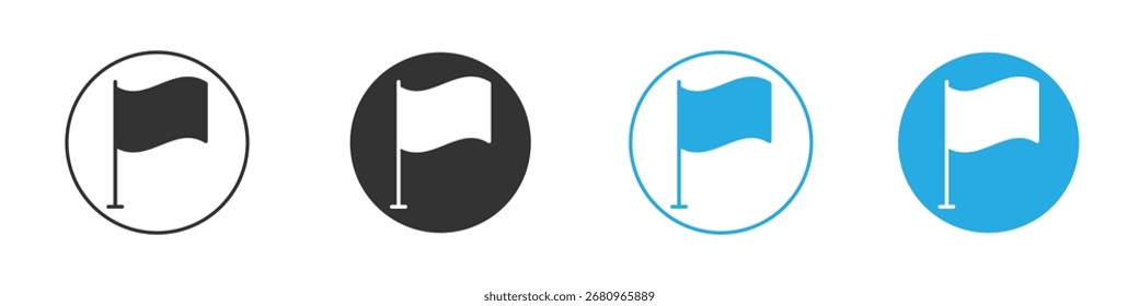 Flag icon. Graphic icon design template