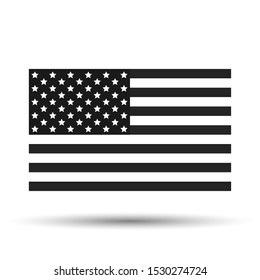 Flag icon. Graphic template. Vector illustration.