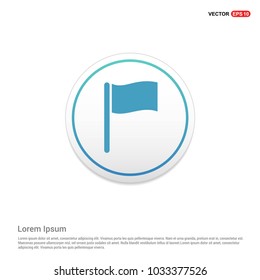 Flag icon Hexa White Background icon template