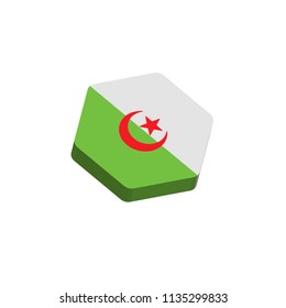flag icon Hexagon of algeria