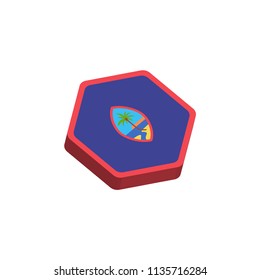 flag icon Hexagon of guam