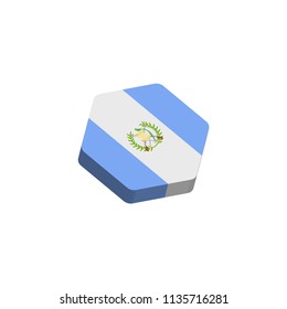 flag icon Hexagon of guatemala