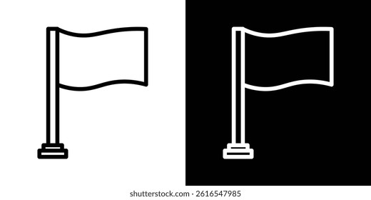 Flag icon icons and symbol set. trendy illustration